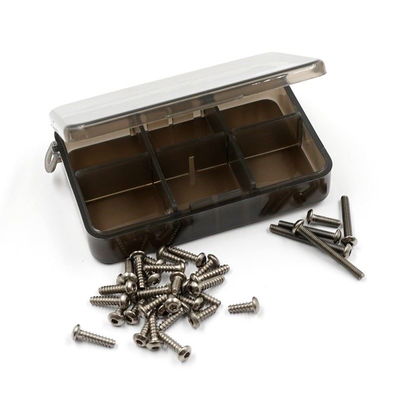 Yeah Racing Titanium Screw Assorted Set W/Box For Tamiya The Grasshopper Ii