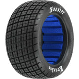 Proline 1/10 Hoosier Angle Block M4 Rear 2.2In Dirt Oval Tires (2)