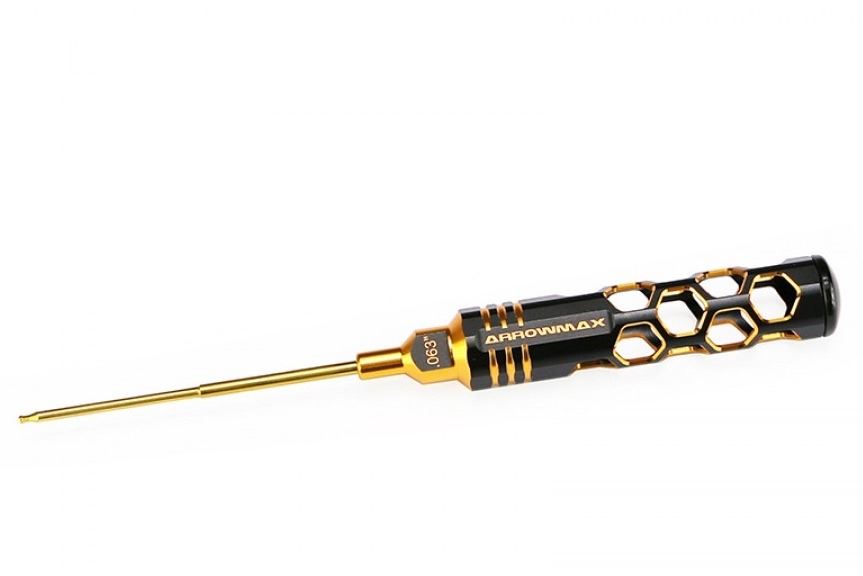 Arrowmax Ball Driver Hex Wrench .063(1/16)x 100 Blk Golden