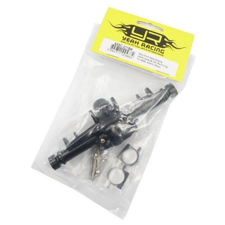 Yeah Racing Hard Coated Alloy Front/Rear Axle Housing For AXIAL SCX10 II Black VER.2