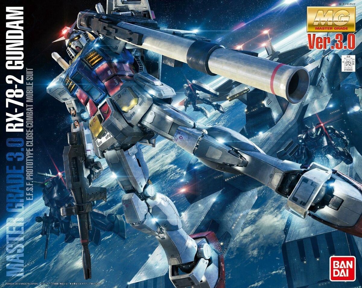 Bandai Hobby Mg 1/100 Gundam Rx-78-2 Version 3.0