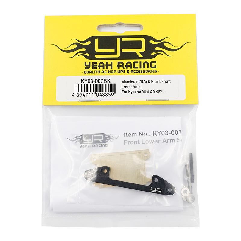 Yeah Racing Aluminum 7075 Brass Front Lower Arms For Kyosho Mini-Z MR03