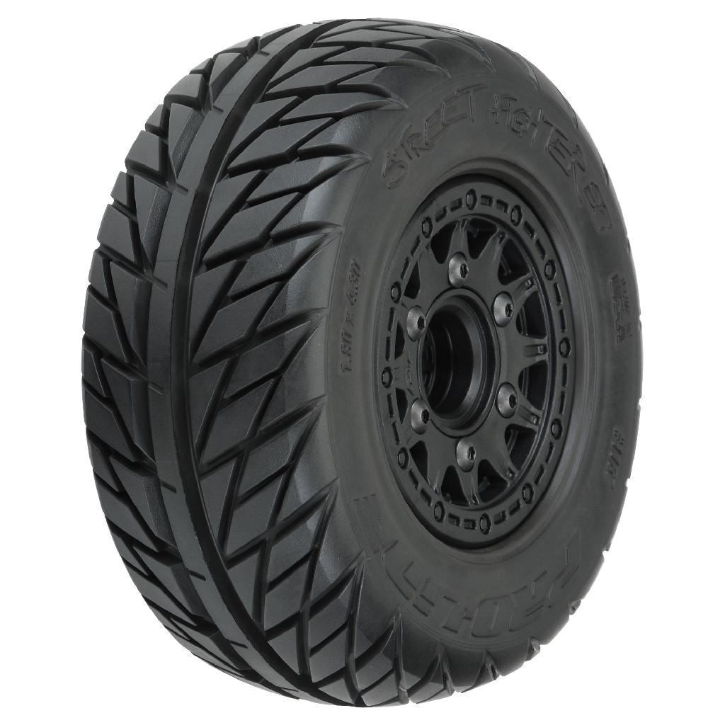 Proline 1/10 Street Fighter Fr/Rr 2.2In/3.0In Sc Mounted 12mm Black Ra