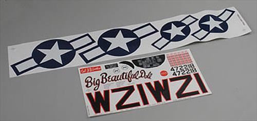 TOPFLITE Decal Set P-51 Mustang