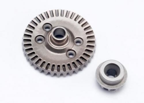 TRAXXAS Ring gear, differential/ pinion gear, differential (rear)