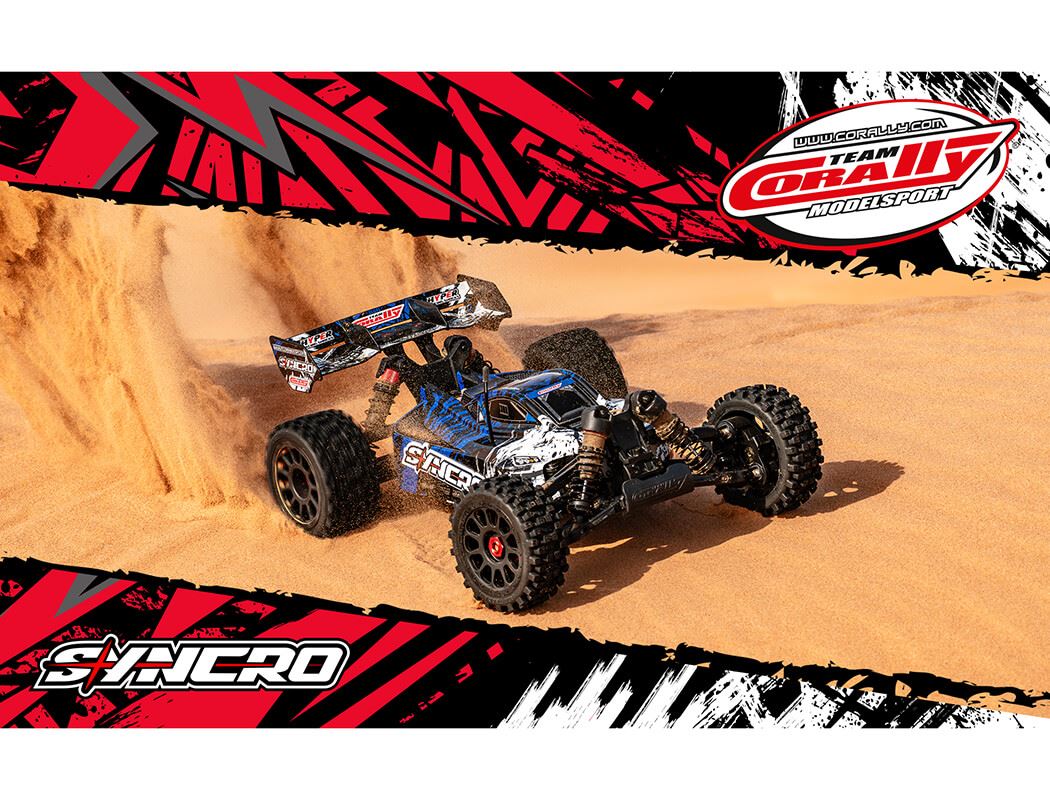 Corally Syncro-2 1/8 Brushless 3-4S Basher Buggy Rtr - Blue