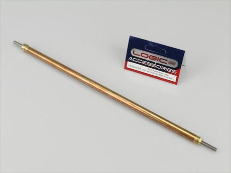 RACTIVE Prop Shaft 9in M4/4mm Stainless Shaft, 8mm dia Brass Tube