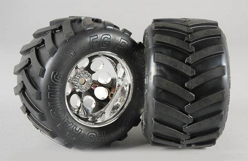 FG Modellsport Wheel/Tyre Monster Trk M (GluedPk2) (Z-FG06228/6)