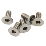 Yeah Racing Titanium Tc4 M3X6Mm High Precision Flat Head Socket Screw 5 Pcs
