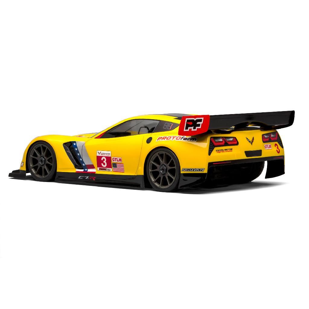 PRM 1/8 Chevrolet Corvette C7.R Clear Body: 1:8 GT (Long Wheelba