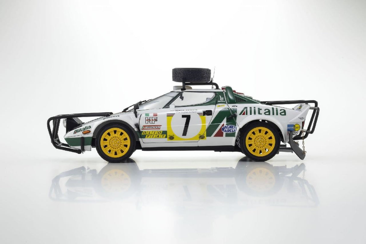 Kyosho 1:18 Lancia Stratos Hf S.Munari 3Rd Safari Rally 1977 Nr.7
