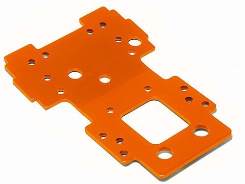 HPI Bulkhead Lower Plate 2.5mm (Orange)