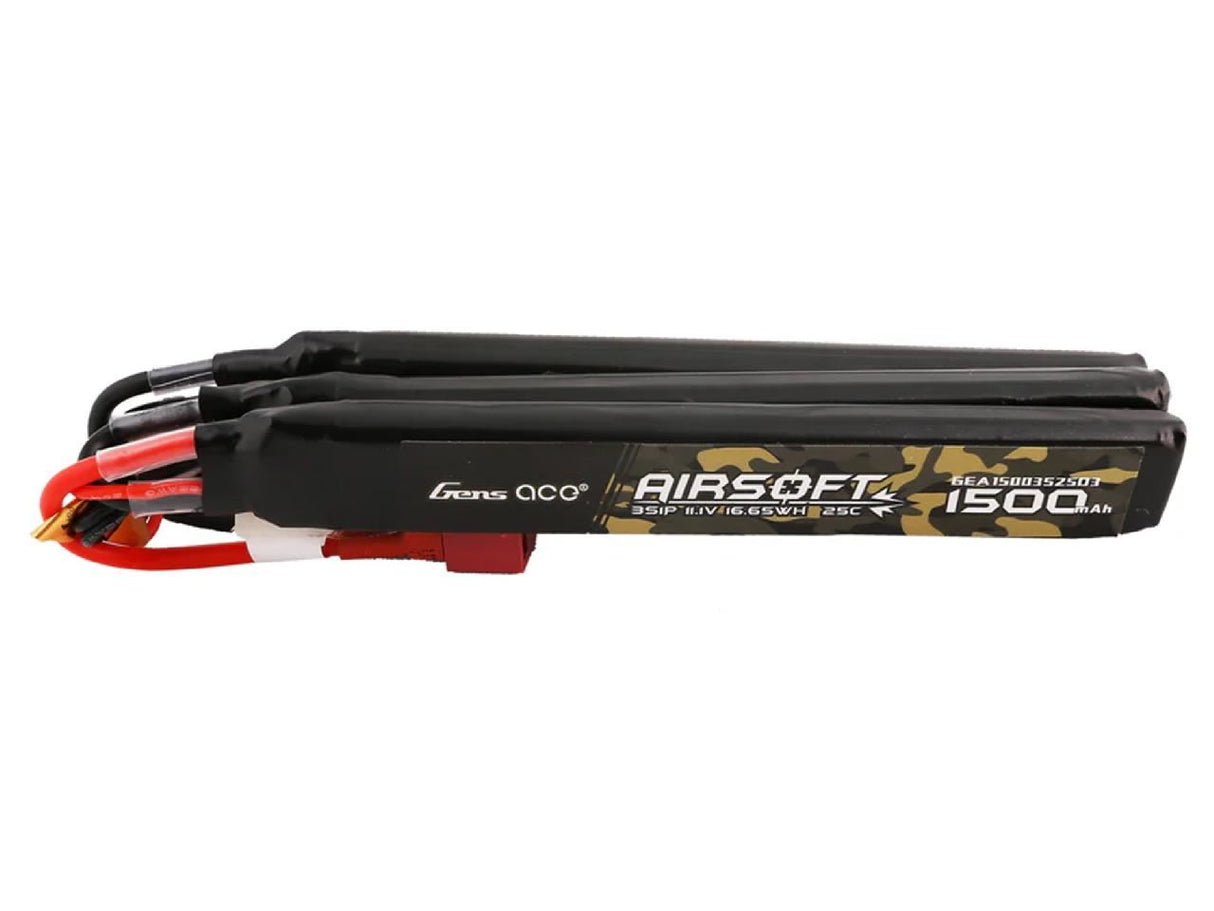 Gens Ace Airsoft 3S 1500Mah 25C With Deans-3X (Fit Most Aeg)