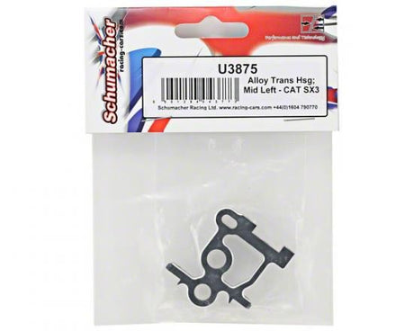 Schumacher Alloy Trans Hsg; Mid Left - CAT SX3