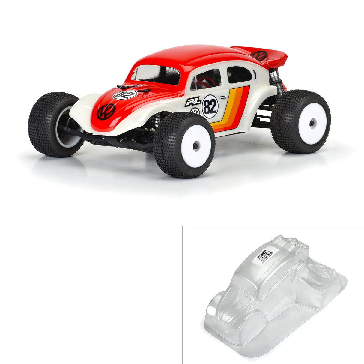 Proline 1/18 Volkswagen Baja Bug Clear Body: Mini-T 2.0