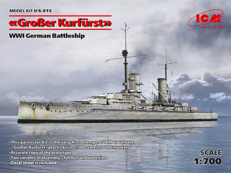 Icm 'Groβer Kurfürst', Wwi German Battleship