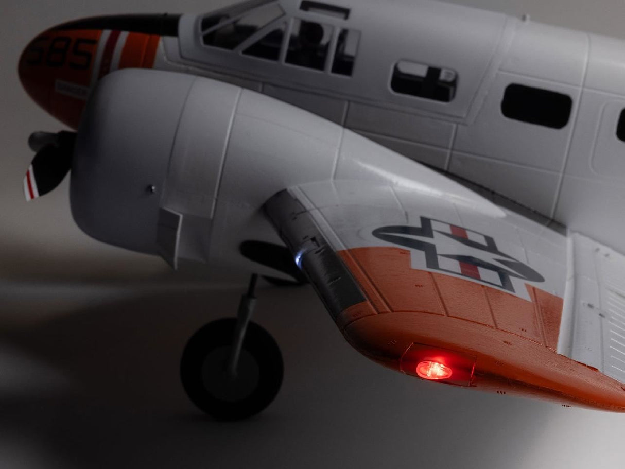 E Flite Beechcraft D18/Rc-45J 1.5M Pnp