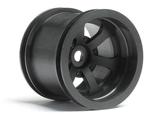 HPI Scorch 6-Spoke Wheel Black (2.2In/55X50mm/2Pcs)