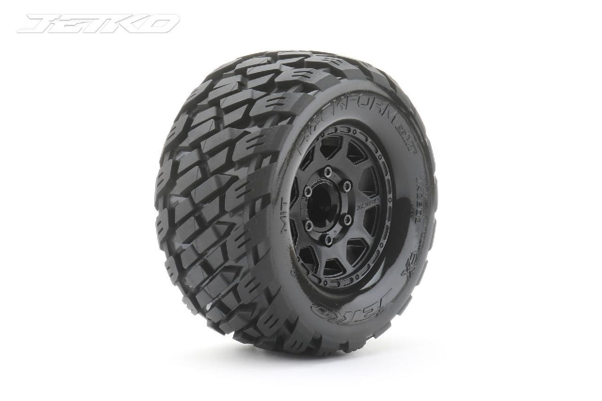 Jetko Ex Tyre Mt Rockform Black Wheel 2.8In Hex 12-14-17Mm (2)