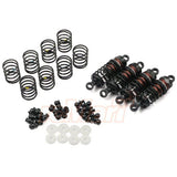 Yeah Racing Aluminum Big Bore Go 55mm Damper Set 4pcs for 1/10 RC Touring Car Black