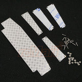Yeah Racing Stainless Steel Front Bumper Diamond Plate for Traxxas TRX-4