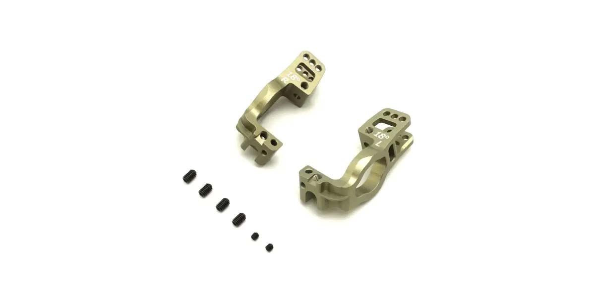 Aluminium Front Hub Carrier Set Kyosho Inferno Mp10 - Kpi  (18 Deg)
