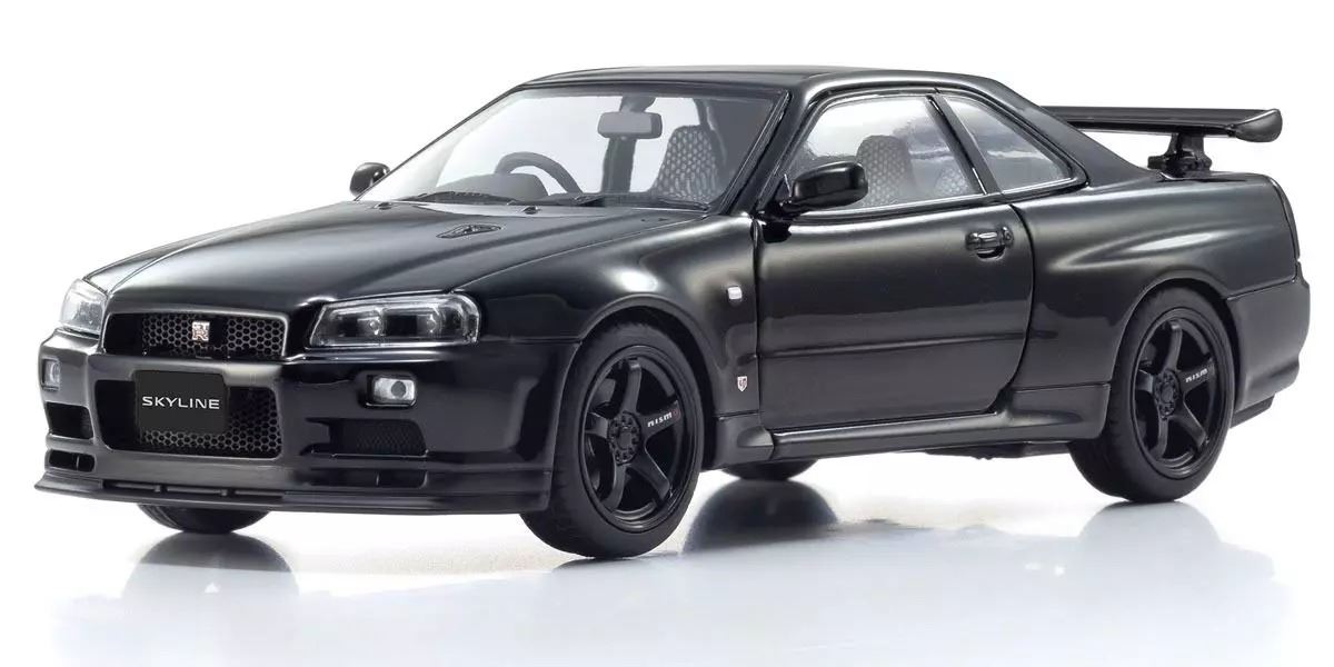 Kyosho 1:43 Nissan Skyline R34 Gt-R V-Spec Ii Black Pearl