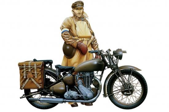 Italeri 1:9 Triumph Military 3HW Solo