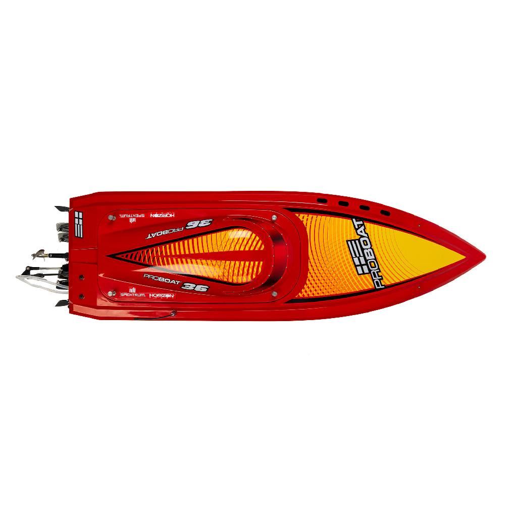 Proboat Sonicwake 36In V3 Self-Righting V-Hull Boat Rtr, Red
