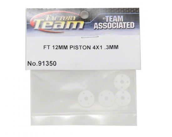 TEAM ASSOCIATED 12MM BIG BORE FT PISTONS 4 HOLE x 1.3MM TAPERED