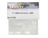 TEAM ASSOCIATED 12MM BIG BORE FT PISTONS 4 HOLE x 1.3MM TAPERED
