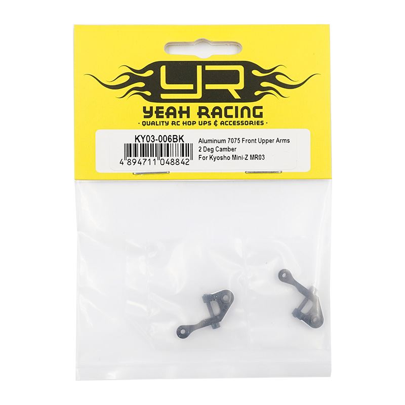Yeah Racing Aluminum 7075 Front Upper Arms 2 Deg Camber For Kyosho Mini-Z MR03