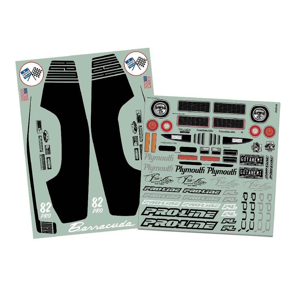 Proline 1/10 1972 Plymouth Barracuda Clear Body: Drag Car