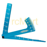 Yeah Racing 3 in 1 Camber Gauge (BU) for all 1/8 & 1/10 on road cars