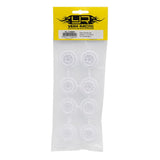 Yeah Racing Plastic Wide Rim Set 11mm (Offset 0 +1 +2 +3) White For 1/28 RWD Mini-Z