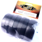 Yeah Racing Aluminum Stylish Spinning Rims (4pcs) BK 9-Spoke Tire Set w/ Tire Holder for 1:10 RC Touring Cars