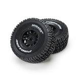Pro-Line 1/16 Mirage Tt Front/Rear Tires Mounted Black Split Six Whee
