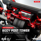 Yeah Racing Aluminum Rear Body Post Tower For Kyosho 1/10 Fazer Mk2