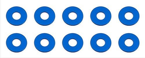 ASSOCIATED BLUE ALUMINUM BULKHEAD WASHERS 7.8 x 0.5MM (10)