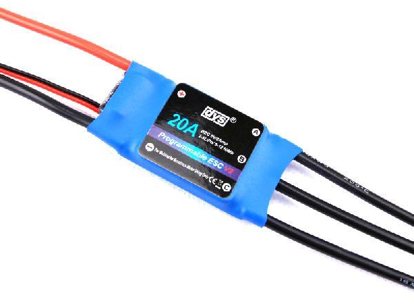 DYS 20A 2-5LiPo/5-12Nimh Programmable ESC V2