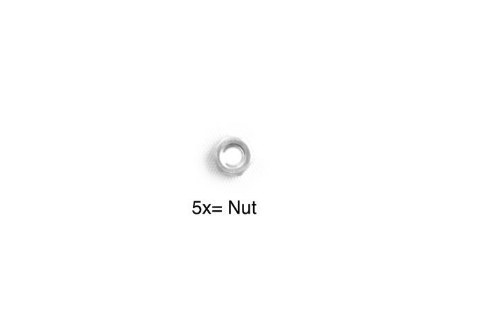 Tamiya 4Mm Aluminum Nut (5Pcs)For 58431 (F104 Pro)