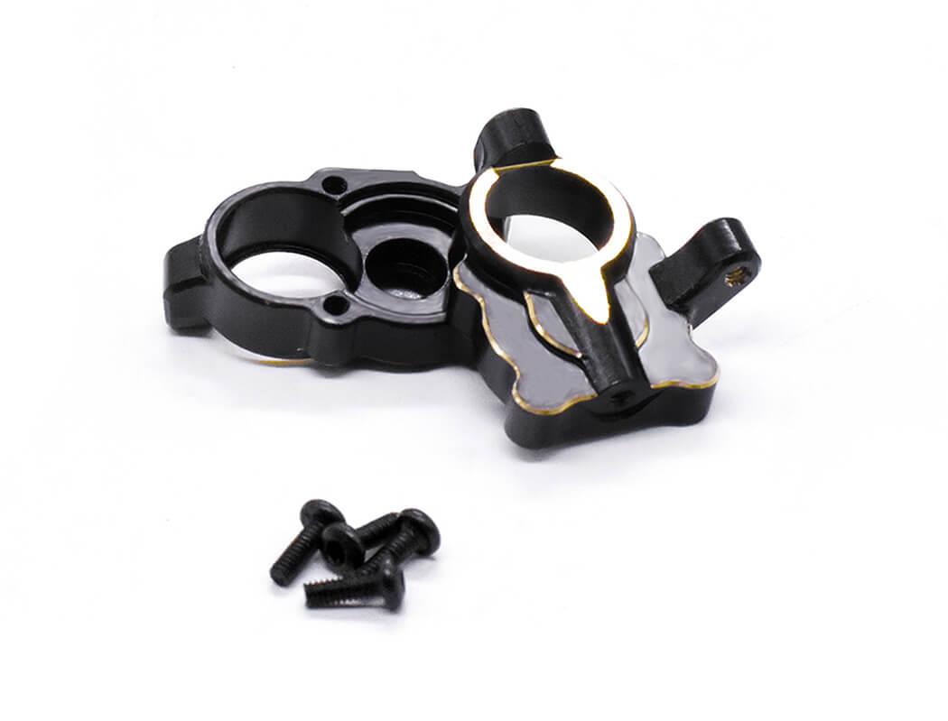 FASTRAX FCX24 BLACK BRASS STEERING ARM HOUSING (2PC)