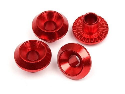 HPI Wheel Washer (Red/4Pcs)
