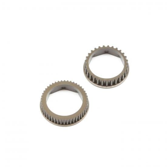 TLR Aluminum Gear Diff Pulley Set: 22-4/2.0