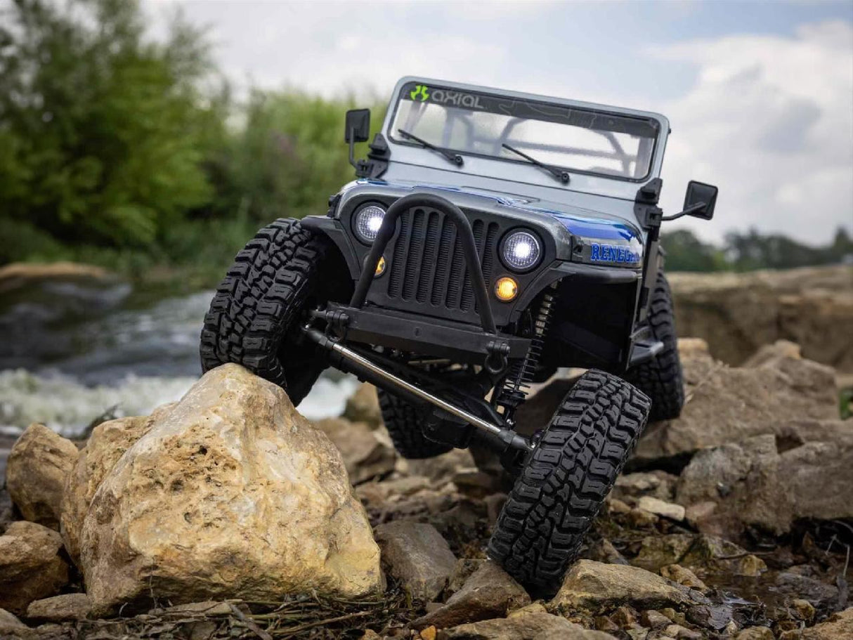 Axial 1/10 SCX10 III Jeep CJ-7 4WD Brushed RTR, Grey