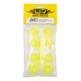 Yeah Racing Plastic Wide Rim Set 11mm (Offset 0 +1 +2 +3) Florescent Yellow For 1/28 AWD Mini-Z