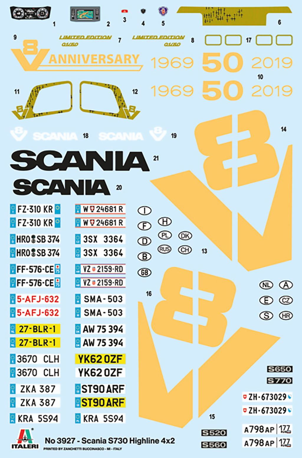Italeri Scania S730 Highline 4x2