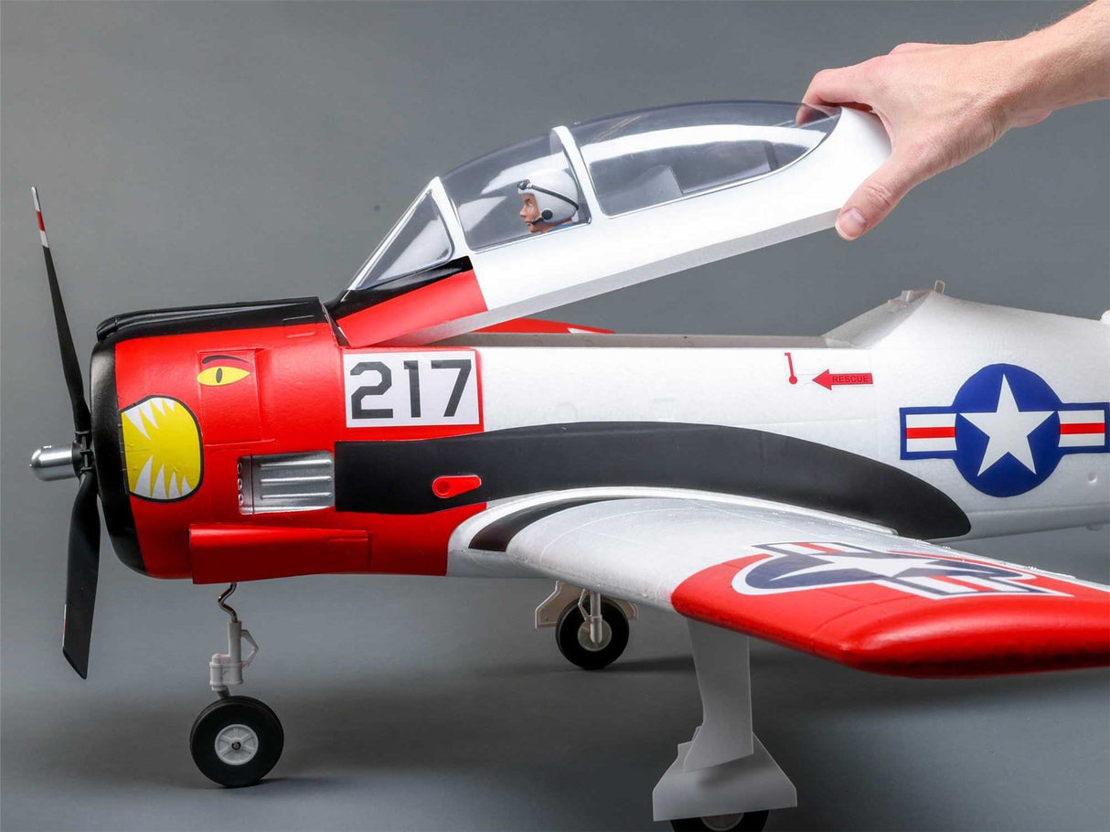 E Flite T-28 Trojan 1.2m BNF Basic with Smart