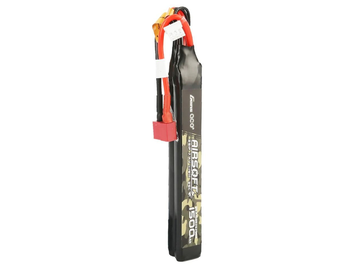 Gens Ace Airsoft 2S 1500Mah 25C Twin With Deans (Fit Most Aeg)