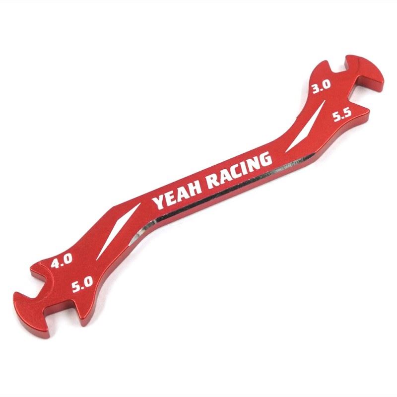 Yeah Racing Aluminum 7075 Turnbuckle Wrench 3mm 4mm 5mm 5.5mm Red